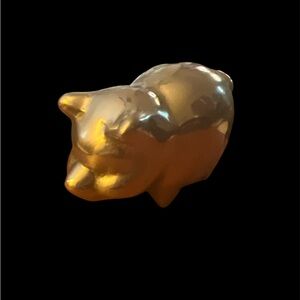 Hoselton Sculptures - Piglet sculpture signed Canada aluminum paperweight